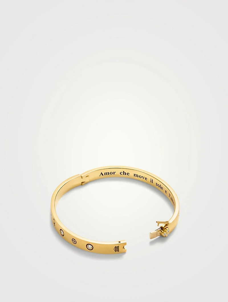 18K Gold Astrid Bracelet With Blue Sapphire And Diamonds