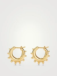 18K Gold Yoga Hoop Earrings