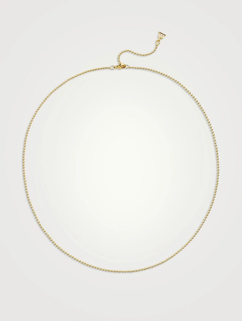 18K Gold Ball Chain