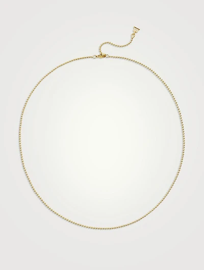18K Gold Ball Chain
