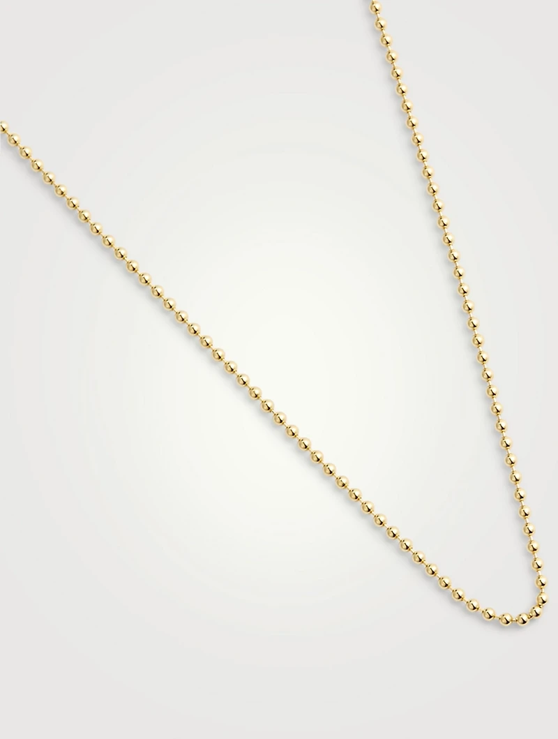 18K Gold Ball Chain