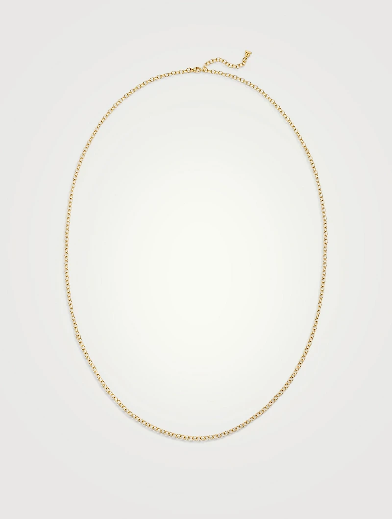 Extra Small 18K Oval Chain Necklace