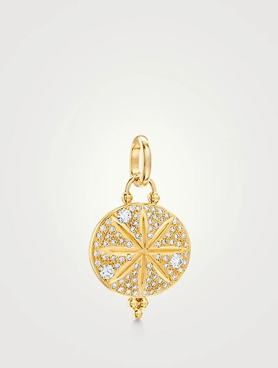 18K Gold Sorcerer Pendant With Diamonds