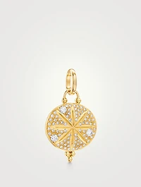18K Gold Sorcerer Pendant With Diamonds