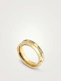 18K Gold Astrid Ring With Diamonds