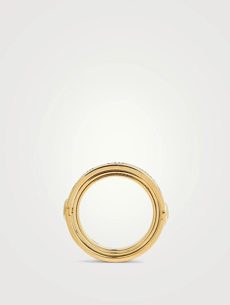 18K Gold Astrid Ring With Diamonds