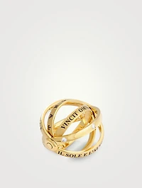 18K Gold Astrid Ring With Diamonds