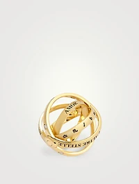 18K Gold Astrid Ring With Diamonds