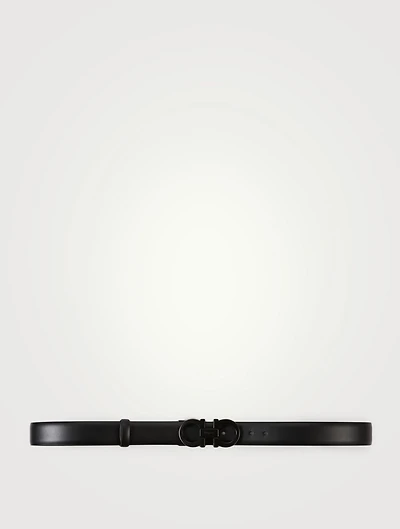Gancini Reversible Leather Belt