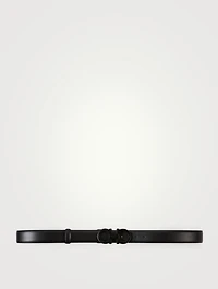 Gancini Reversible Leather Belt