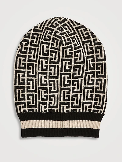 Wool Monogram Beanie