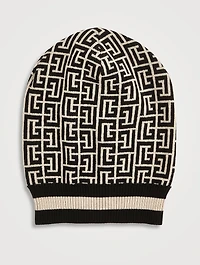Wool Monogram Beanie