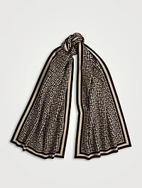Wool Monogram Scarf