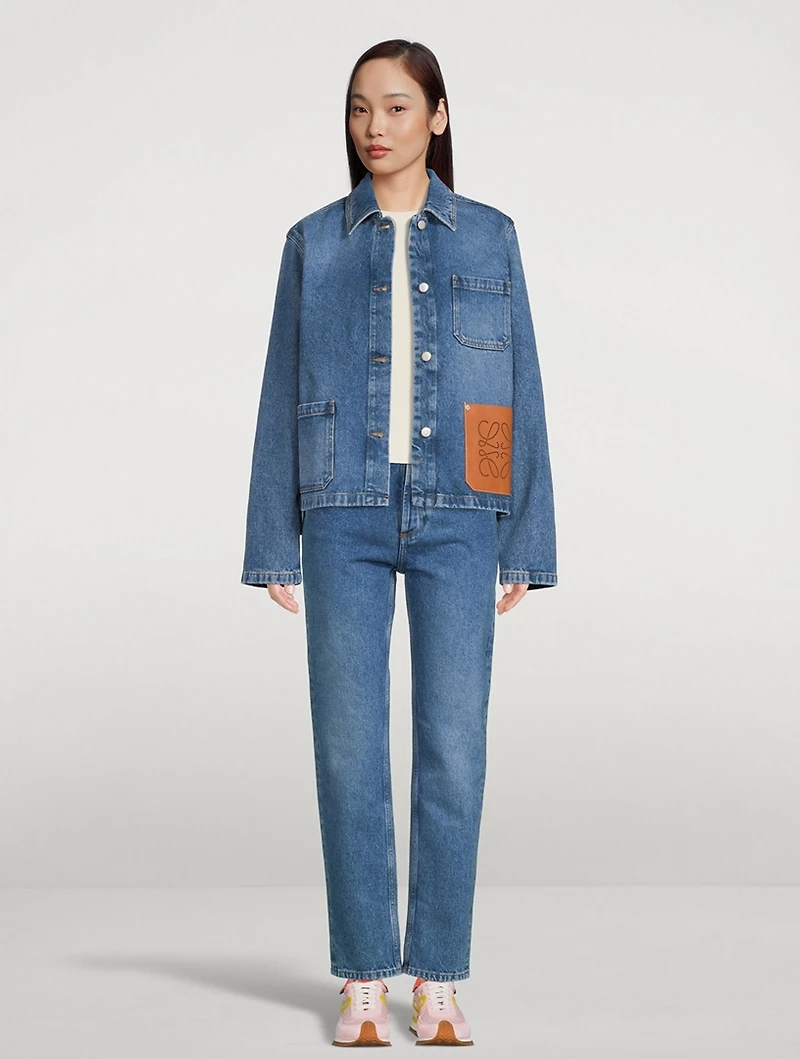 Anagram Short Denim Jacket