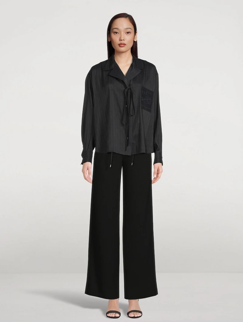 Wool Drawstring Pants