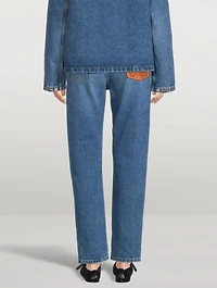 Anagram Pocket Tapered Jeans