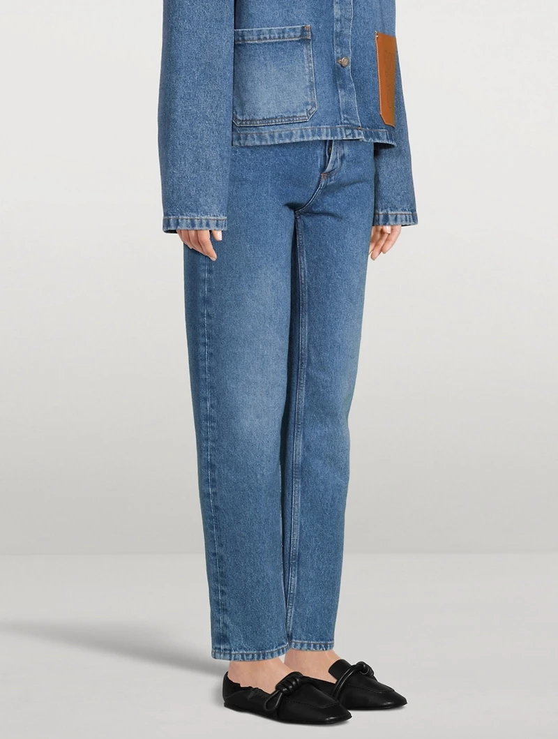 Anagram Pocket Tapered Jeans