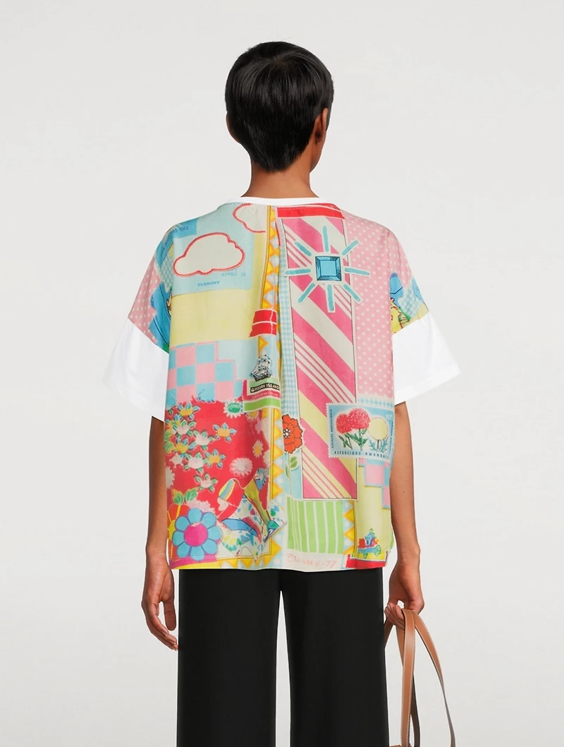 Doll House Cotton And Silk T-Shirt