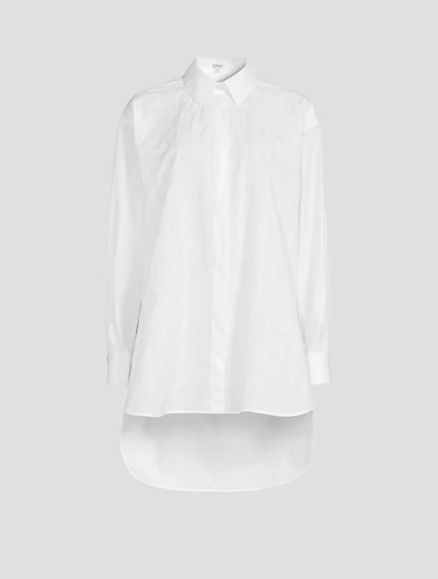 Cotton Anagram Oversized Shirt
