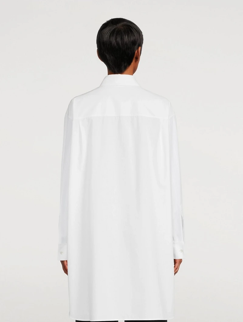 Cotton Anagram Oversized Shirt