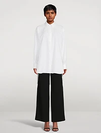 Cotton Anagram Oversized Shirt