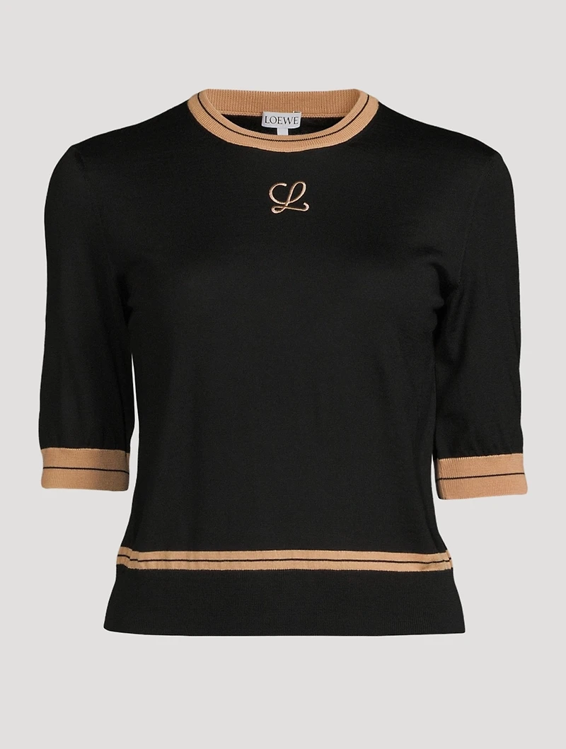Wool Cropped Sweater