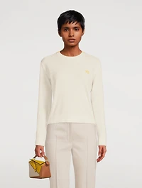 Wool And Cotton Anagram Sweater