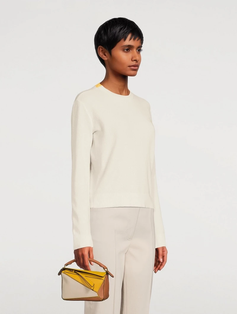 Wool And Cotton Anagram Sweater