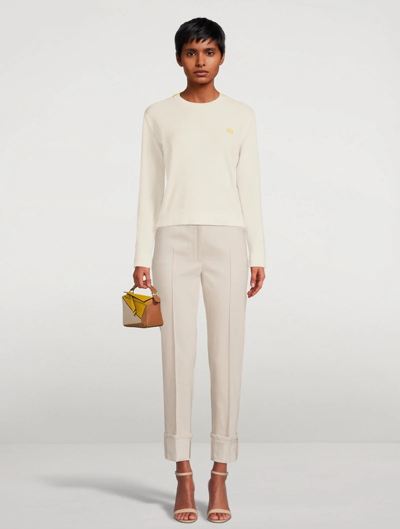 Wool And Cotton Anagram Sweater