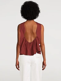 Embellished Organic Cotton Blouse