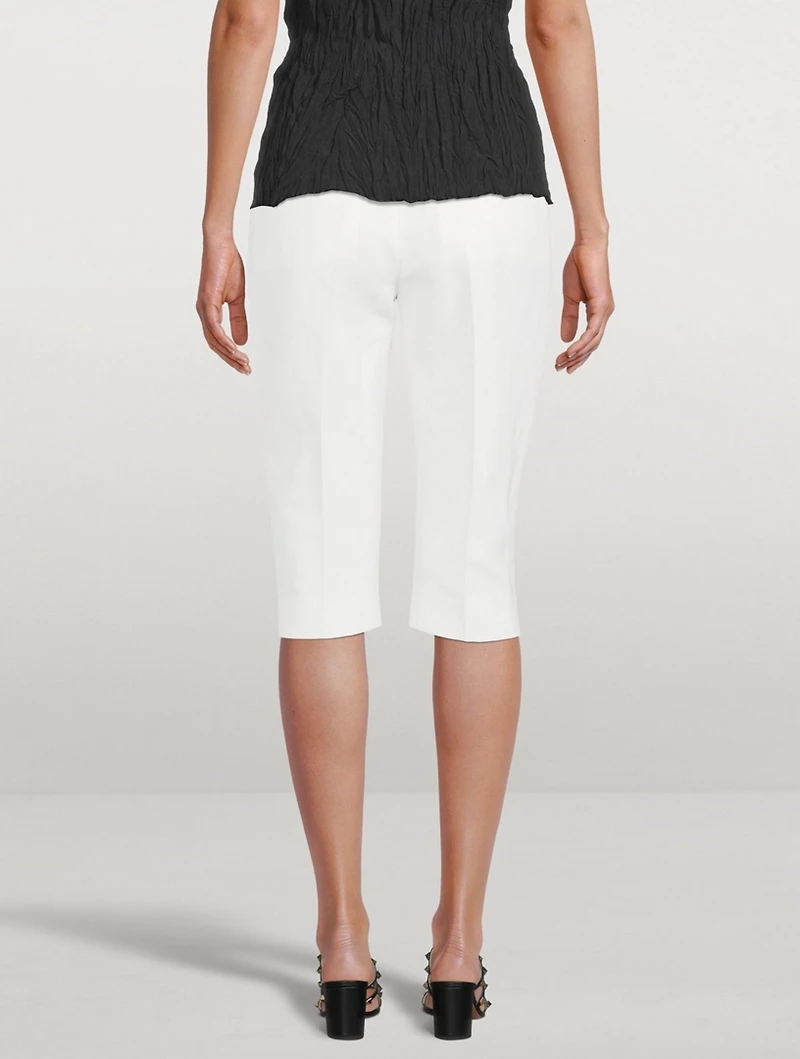 Linen-Blend City Sport Shorts
