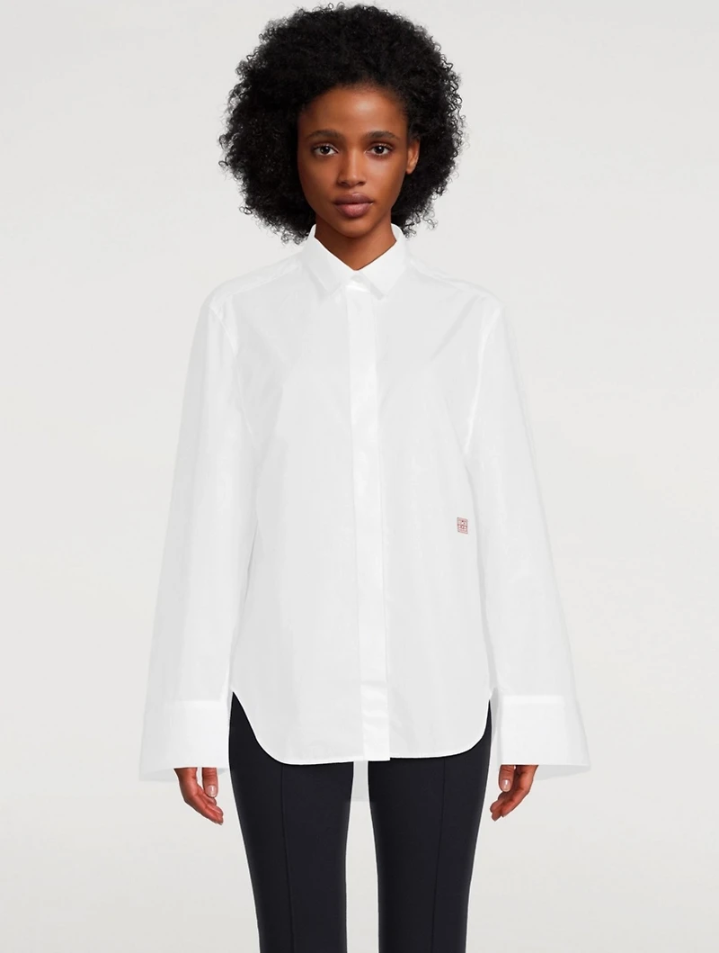 Cotton Wide-Sleeve Shirt