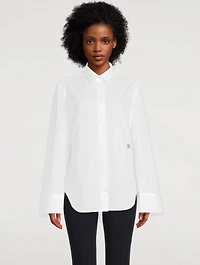 Cotton Wide-Sleeve Shirt
