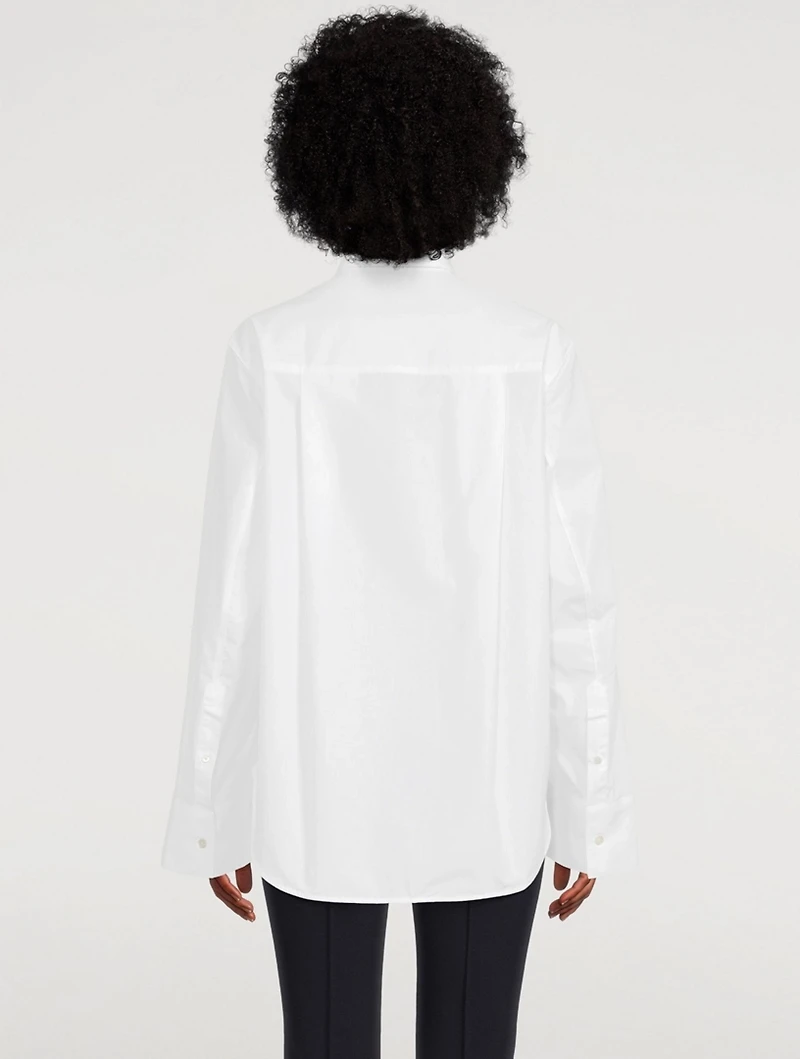 Cotton Wide-Sleeve Shirt
