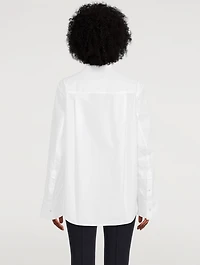 Cotton Wide-Sleeve Shirt