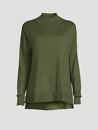 High-Low Mockneck Sweater