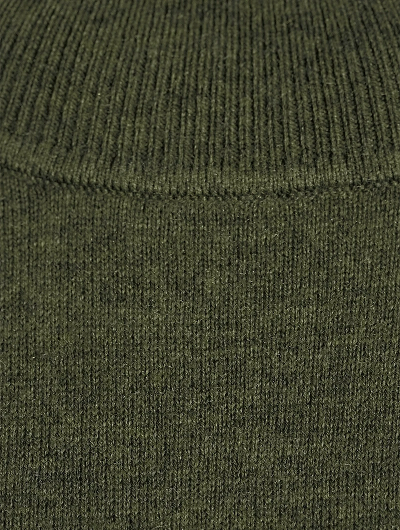 High-Low Mockneck Sweater