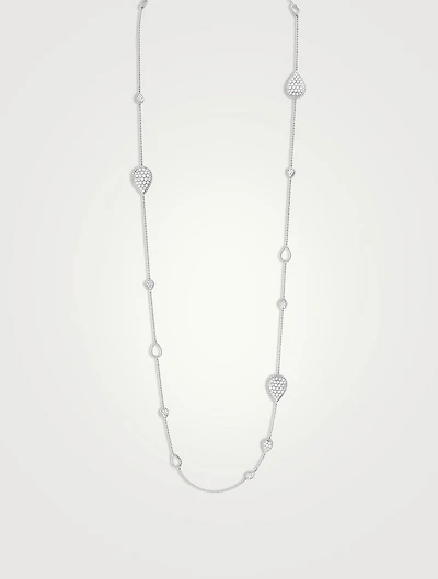 Serpent Bohème 18K White Gold Necklace With Diamonds