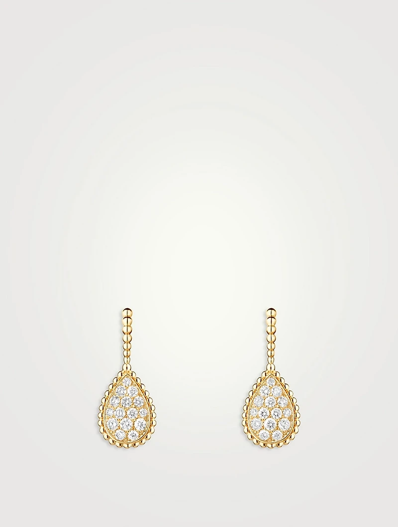 Serpent Bohème Gold Earrings With Diamonds
