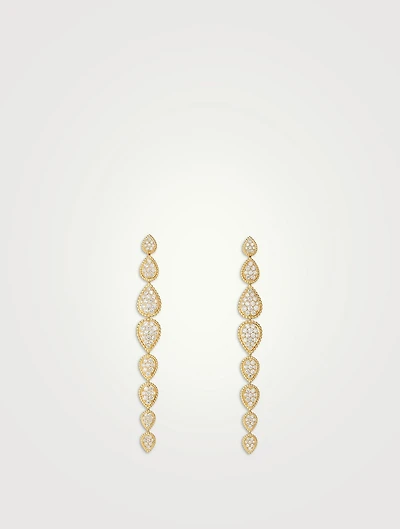 Serpent Bohème 18K Gold Pendant Earrings With Diamonds