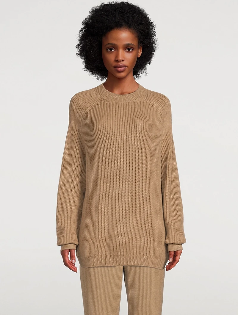 Alpaca Ribbed Sweater