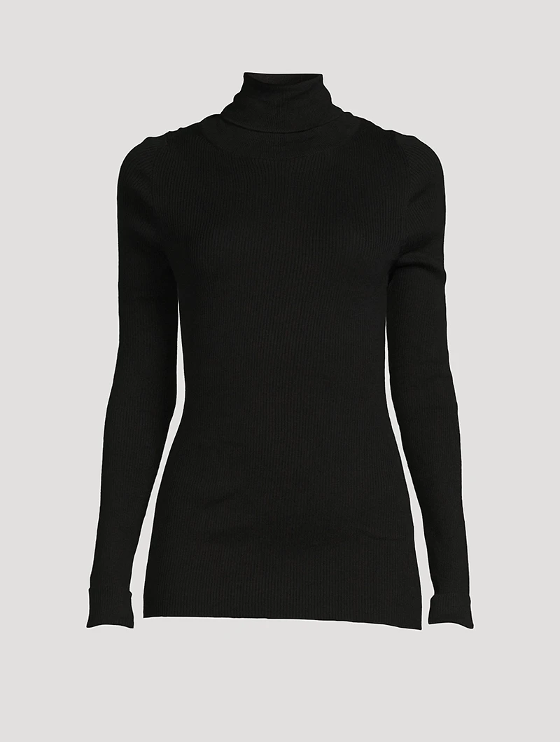 Organic Cotton Ribbed Turtleneck