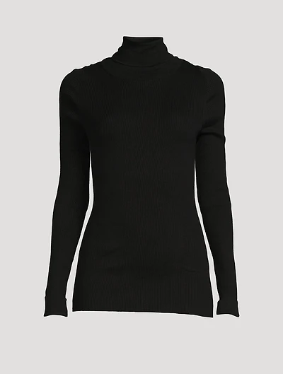 Organic Cotton Ribbed Turtleneck