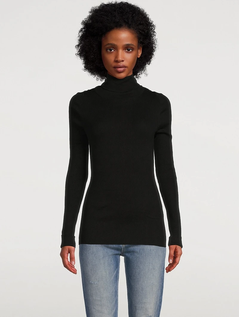 Organic Cotton Ribbed Turtleneck
