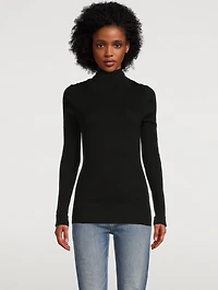 Organic Cotton Ribbed Turtleneck