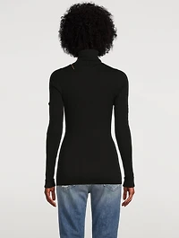 Organic Cotton Ribbed Turtleneck