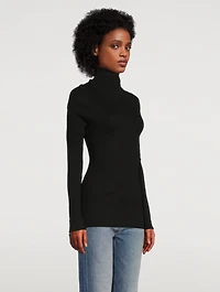 Organic Cotton Ribbed Turtleneck