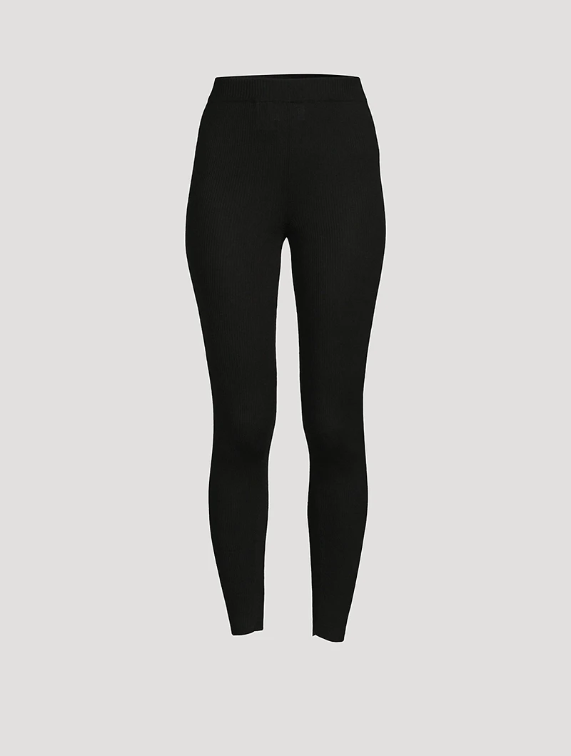 Organic Cotton Ribbed Leggings