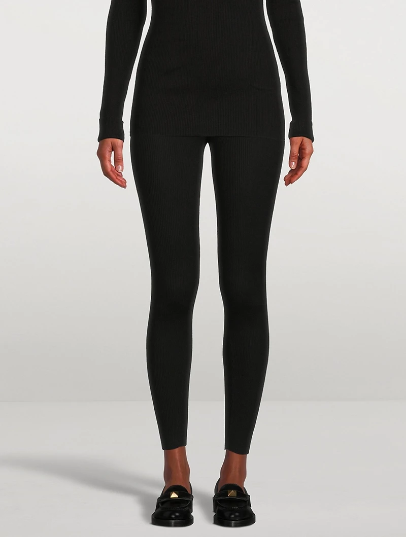 Organic Cotton Ribbed Leggings