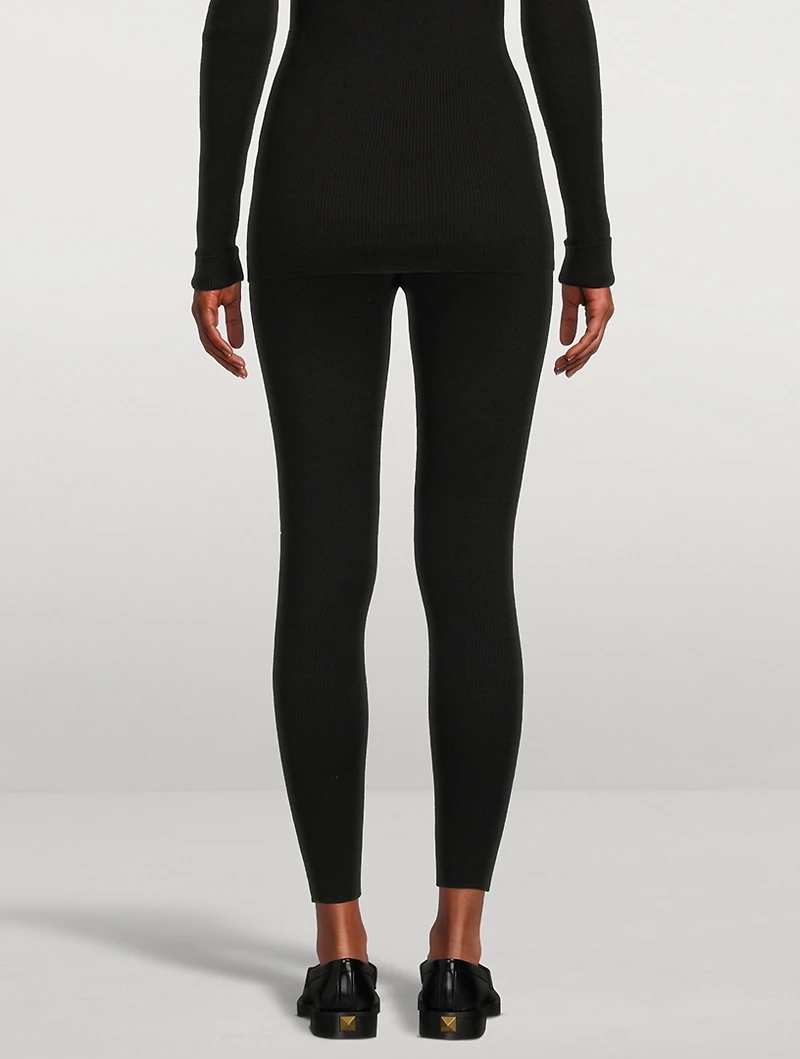Organic Cotton Ribbed Leggings
